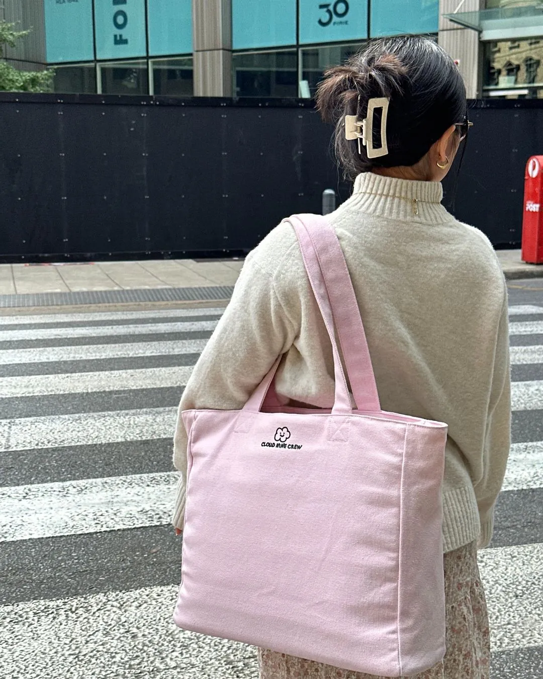 Laptop Tote (Soft Pink)