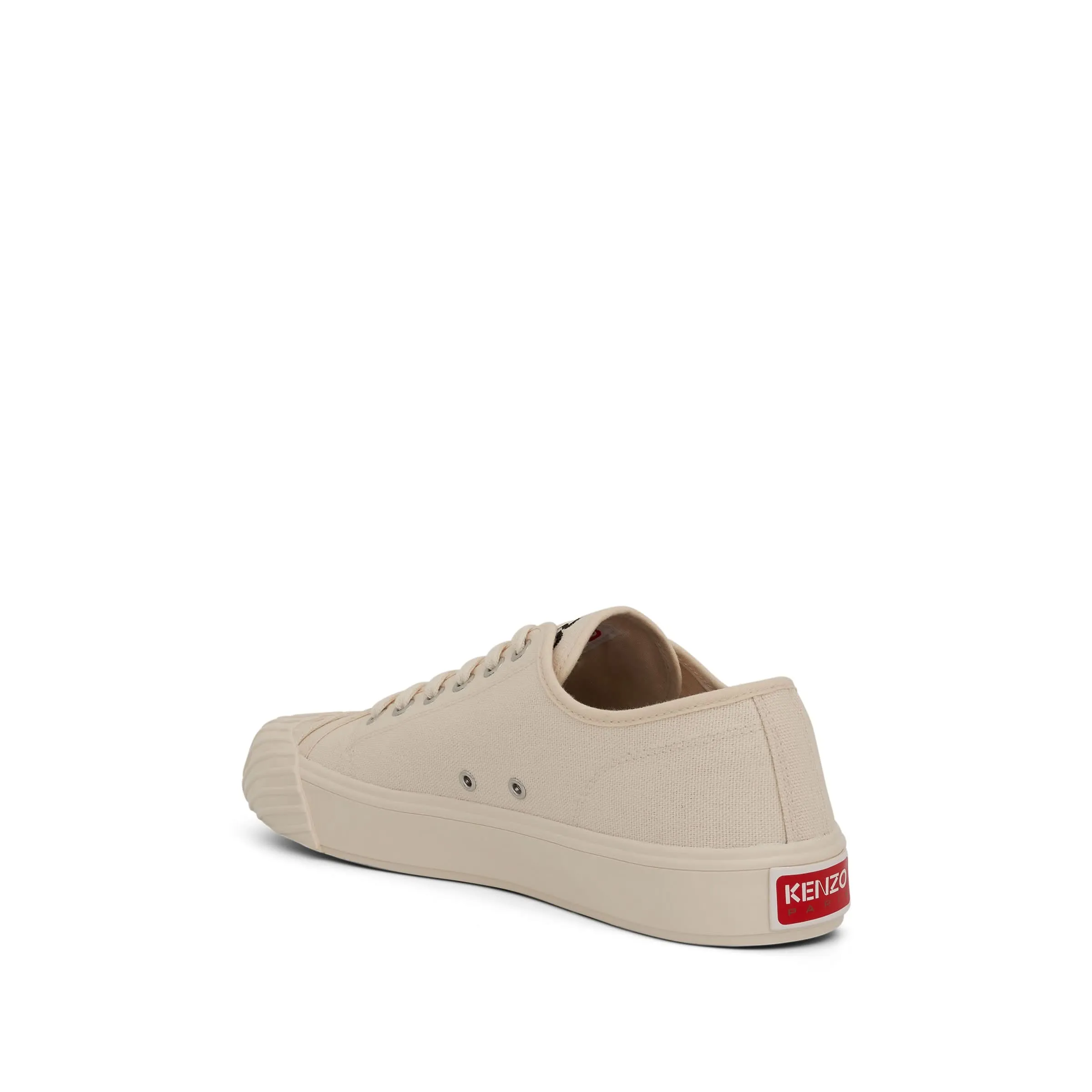 Low School Sneaker in Cream