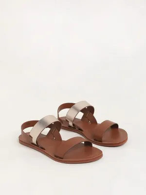 LUNA BLU Tan Multi Strap Sandals