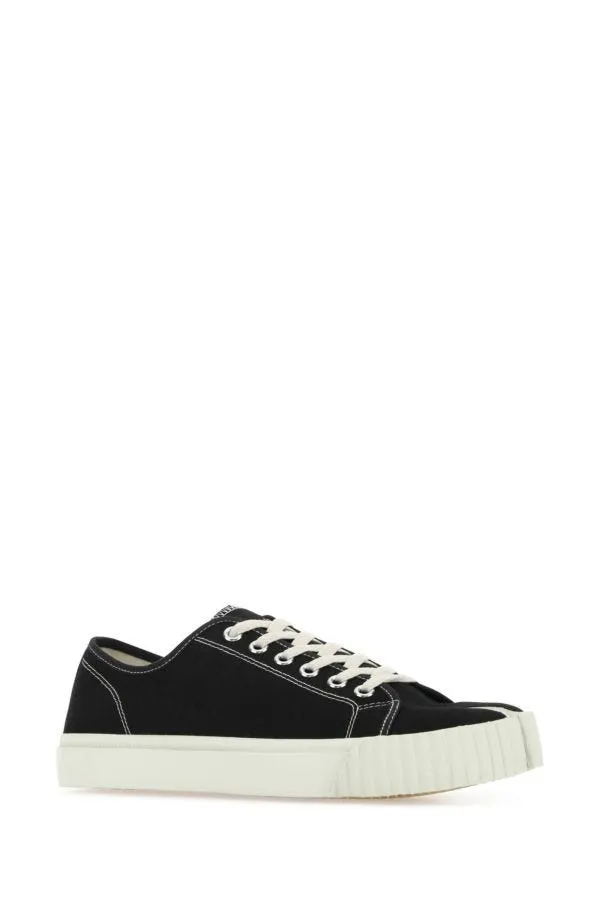 MAISON MARGIELA | Black canvas Tabi sneakers