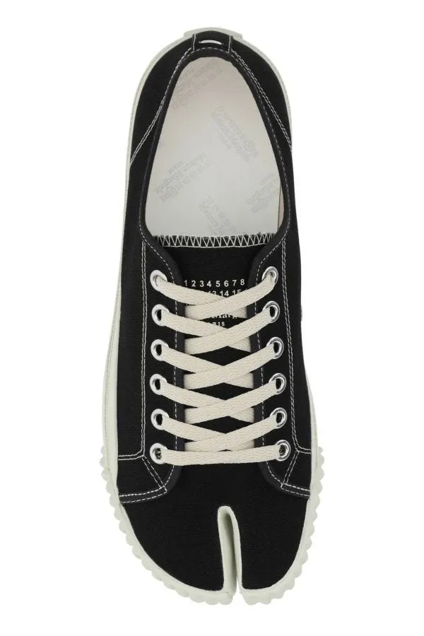 MAISON MARGIELA | Black canvas Tabi sneakers