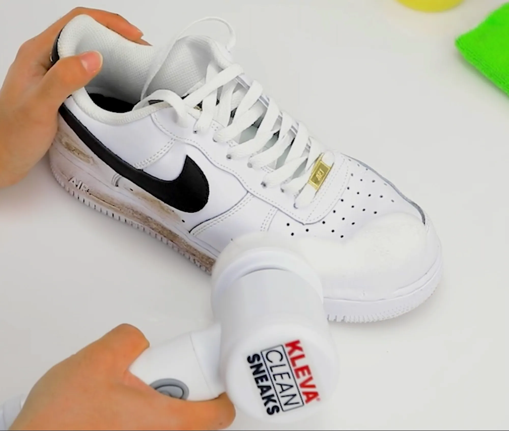 Make old shoes look new! Kleva Clean Sneaks Automatic Shoe Cleaner