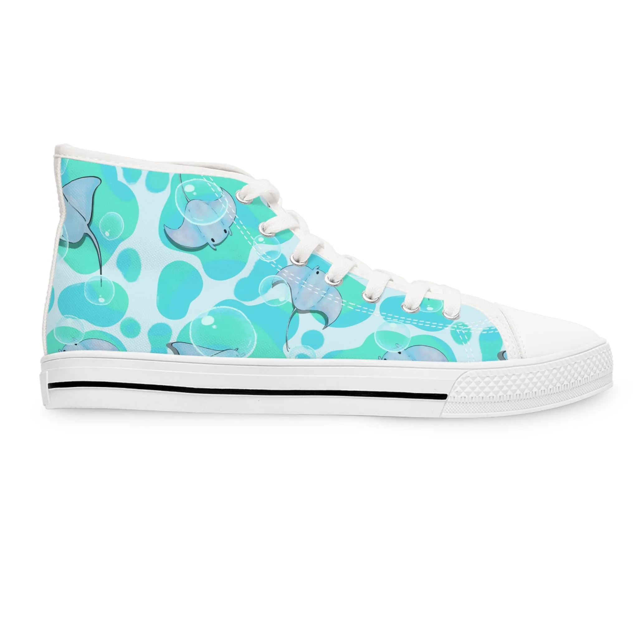 Manta Ray Women's High Top Sneakers