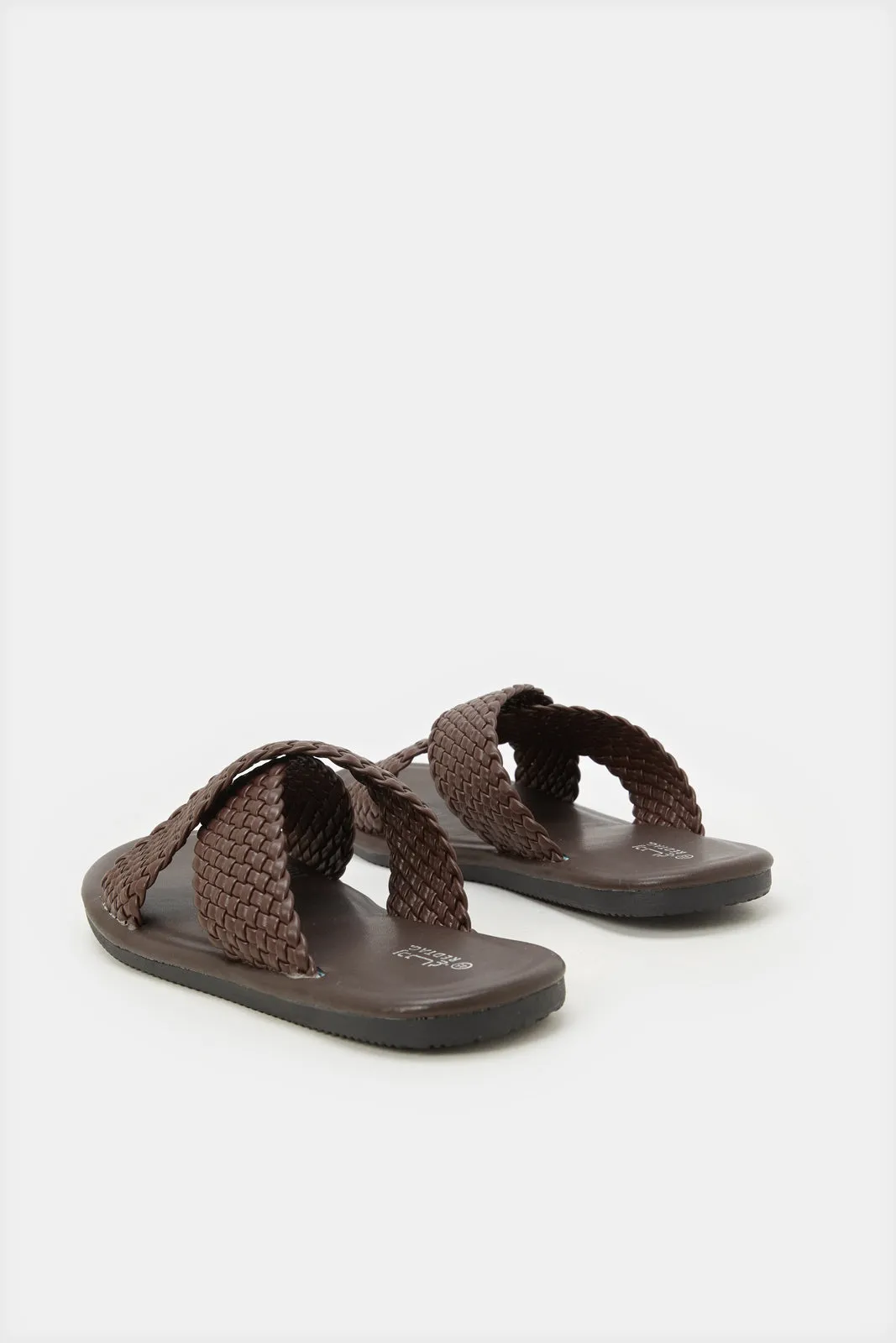 Men Brown Woven Sandals