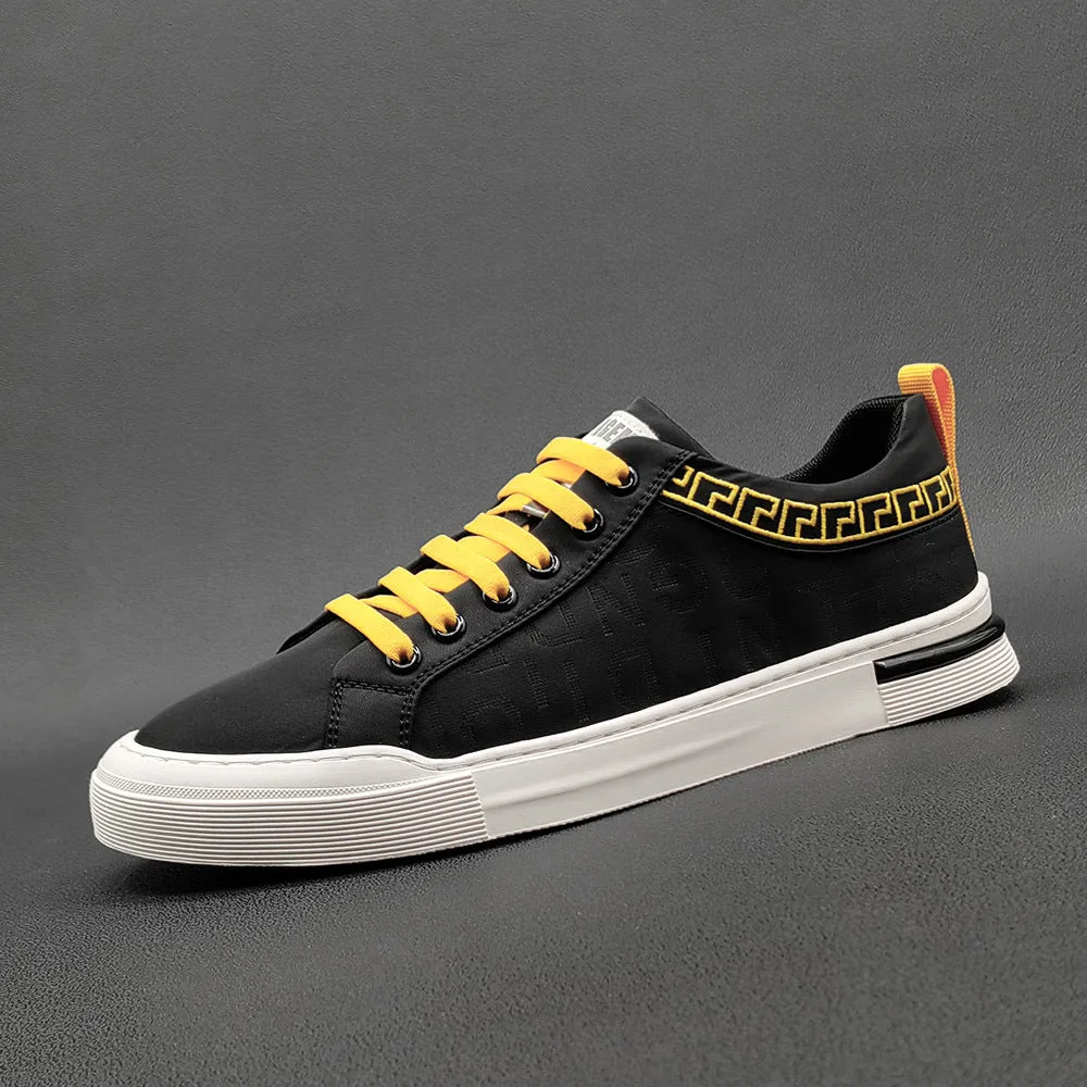 Men Casual Breathable Canvas Flat Sneakers