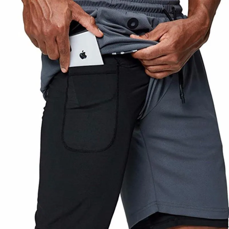 Men Fitness Gym Training Sports Shorts