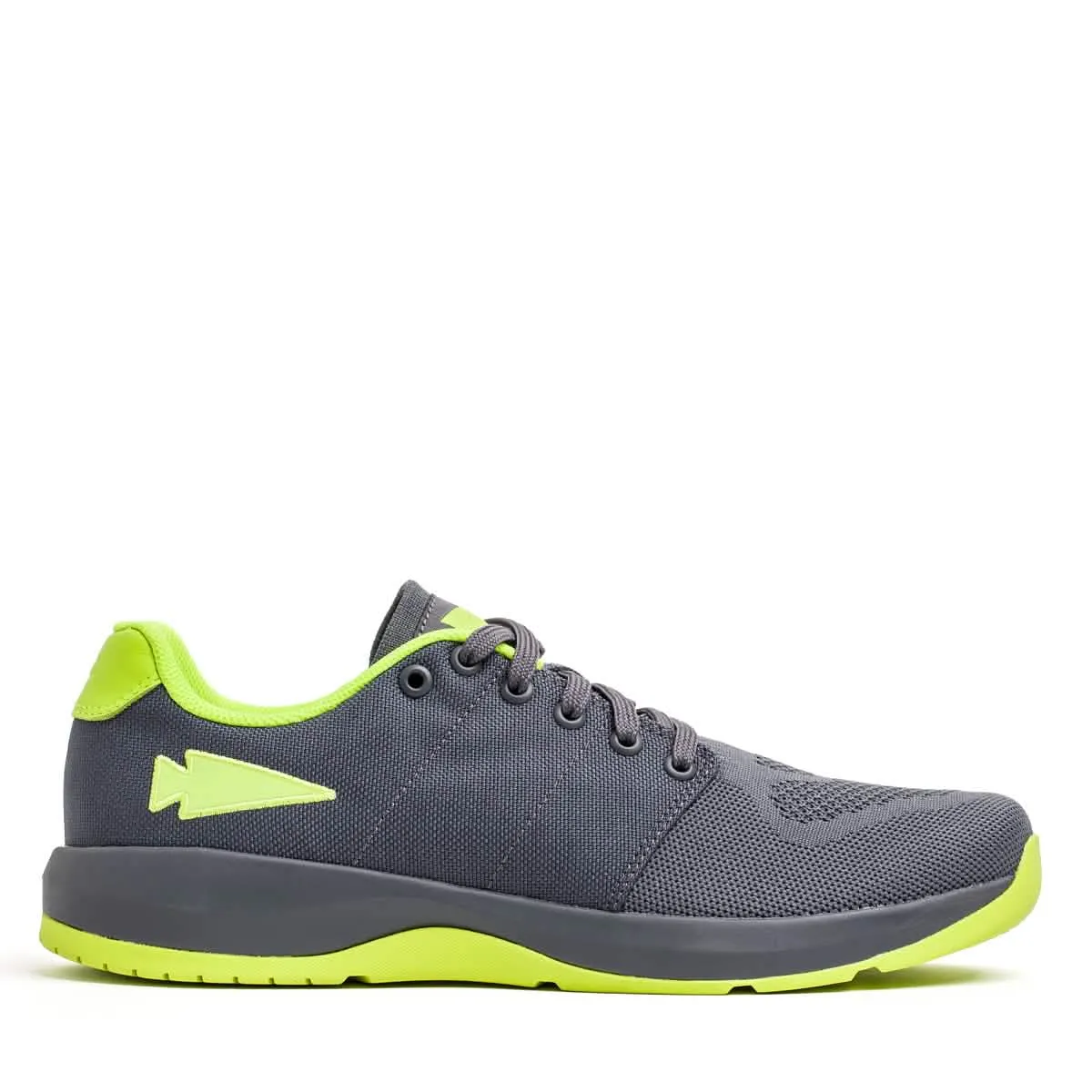 Men's Ballistic Trainers - Wolf Grey   Acid Lime W / Acid Lime Reflective Spearhead