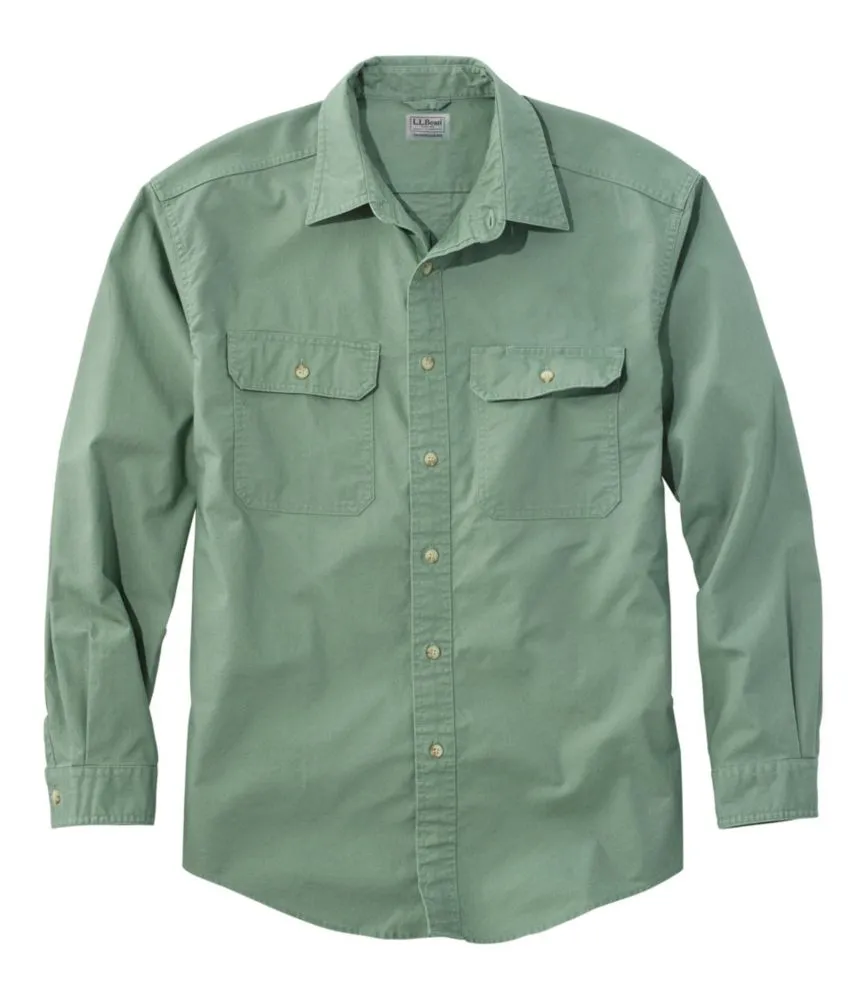 Men's Sunwashed Canvas Shirt, Traditional Fit