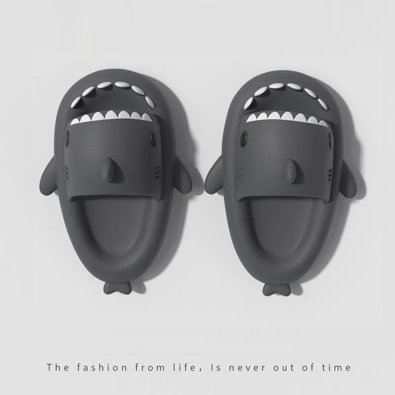 MOF Kids Sharky Slippers Soft and Comfortable Flip Flops with Cute Shark Design for Adults and Kids