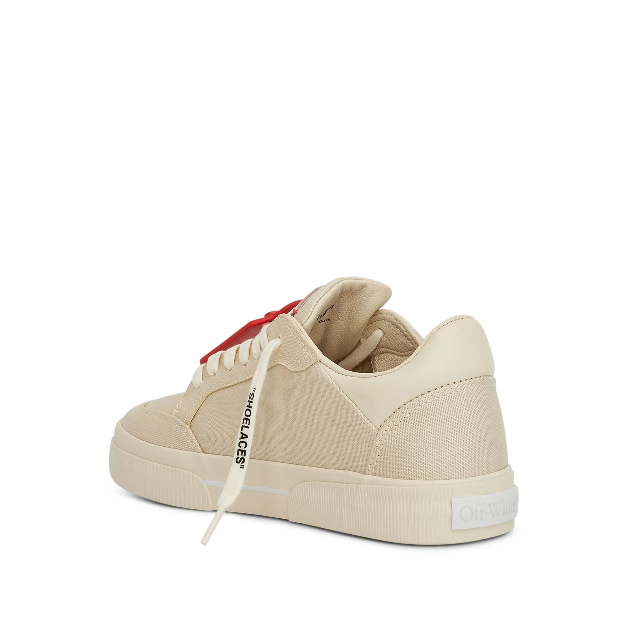 New Low Vulcanized Canvas Sneaker in Angora White