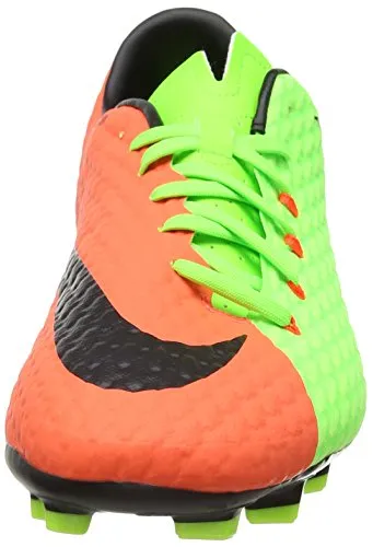 Nike Herren Hypervenom Phelon 3 Fg Fußballschuhe, Grün (Elctrc Green/Black-Hyper Orange-Volt), 43 EU