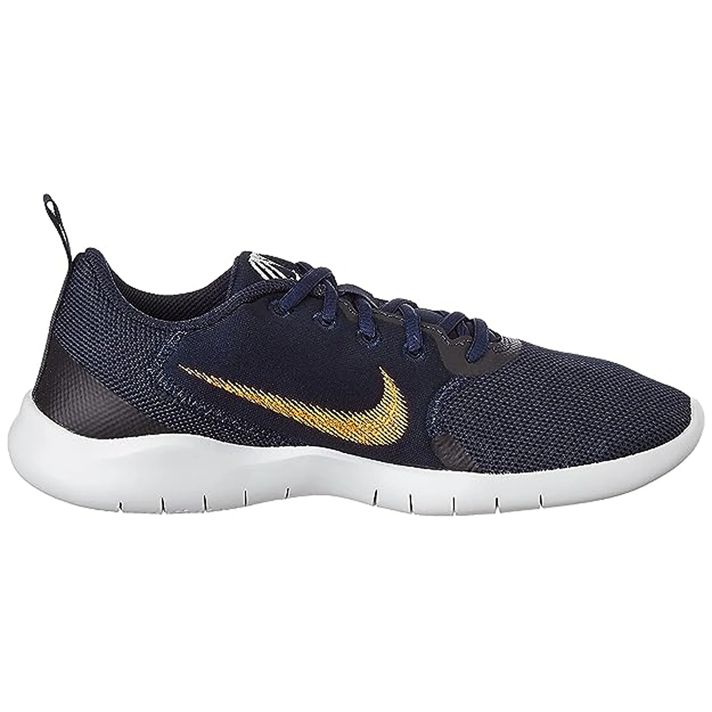 Nike Mens Flex Experience Rn 10 Dark Obsidian Hyper Crimson Running Shoe (CI9960-402)