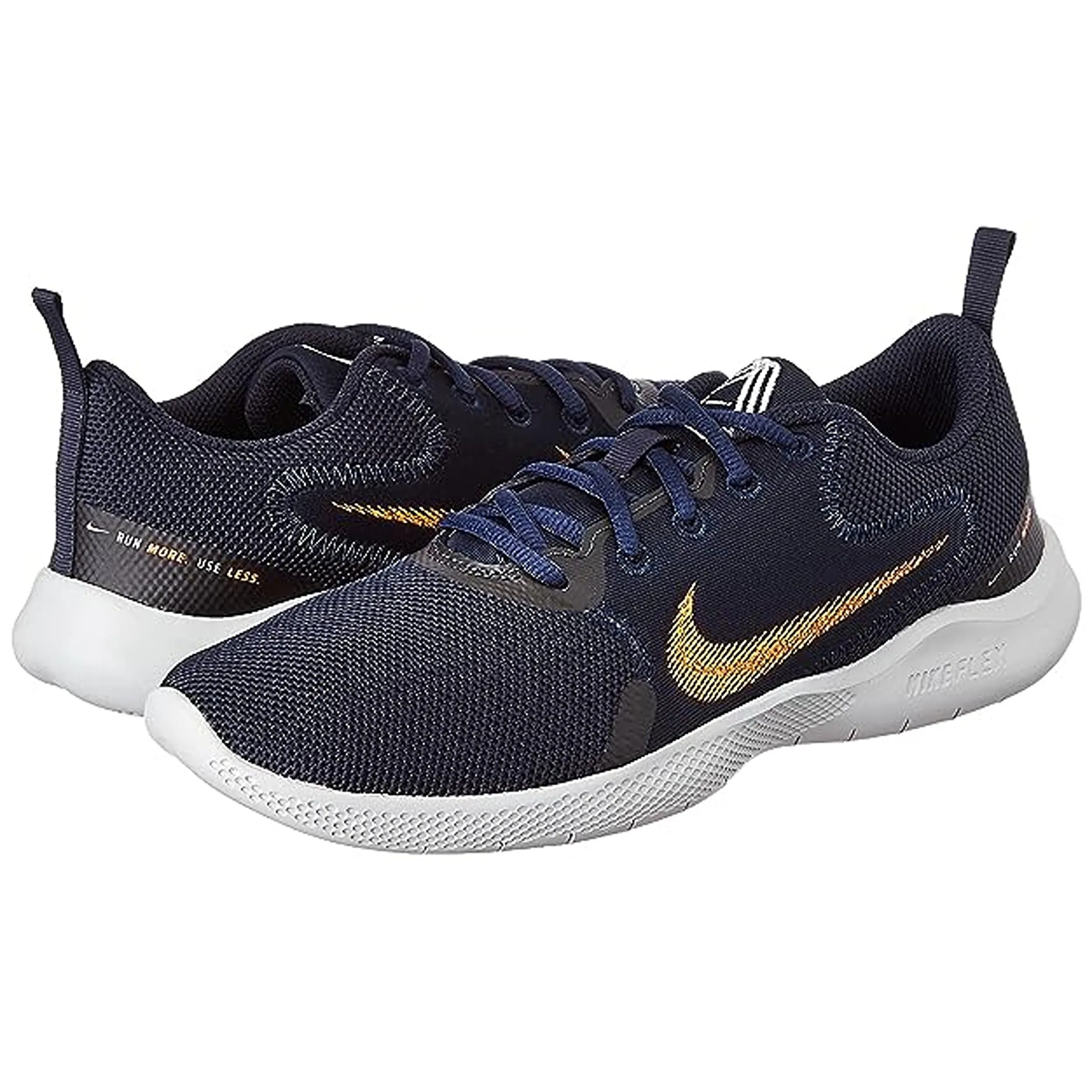 Nike Mens Flex Experience Rn 10 Dark Obsidian Hyper Crimson Running Shoe (CI9960-402)