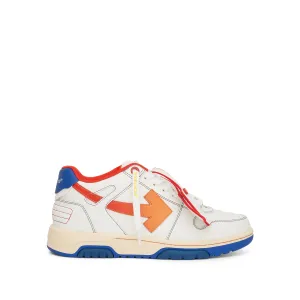 Out of Office Contrast Stitch Sneaker in White Red