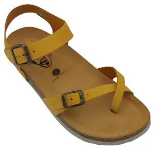 Plakton Savannah/Zomba Women's Cork Sandals - Mustard