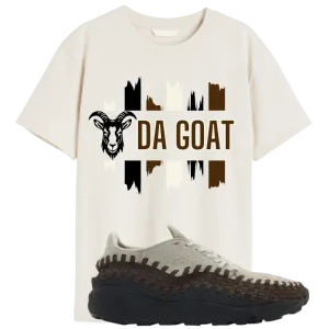 "Da Goat" T-shirt to Match Footscape Woven Phantom Earth Sneakers