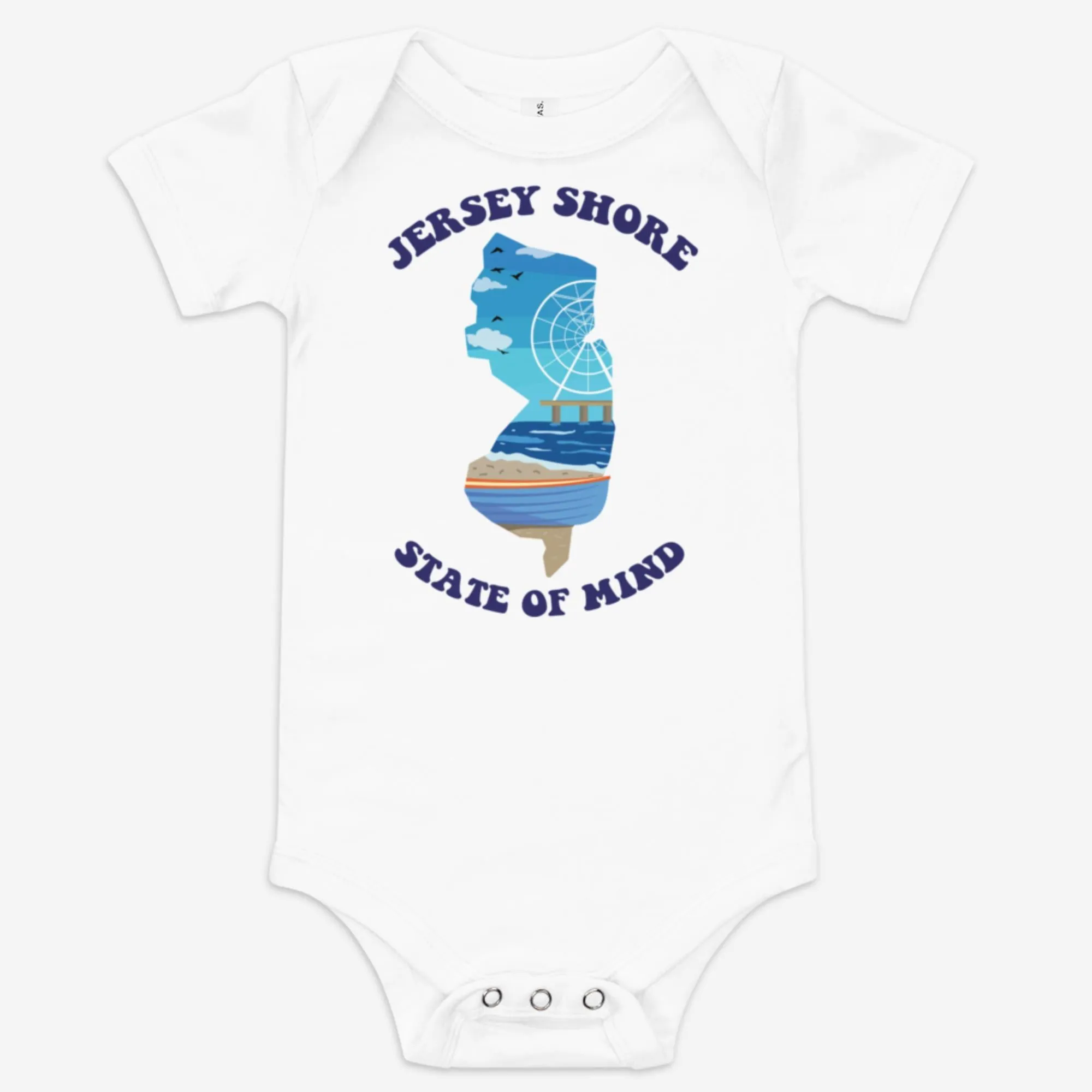 "Jersey Shore State of Mind" Baby Onesie