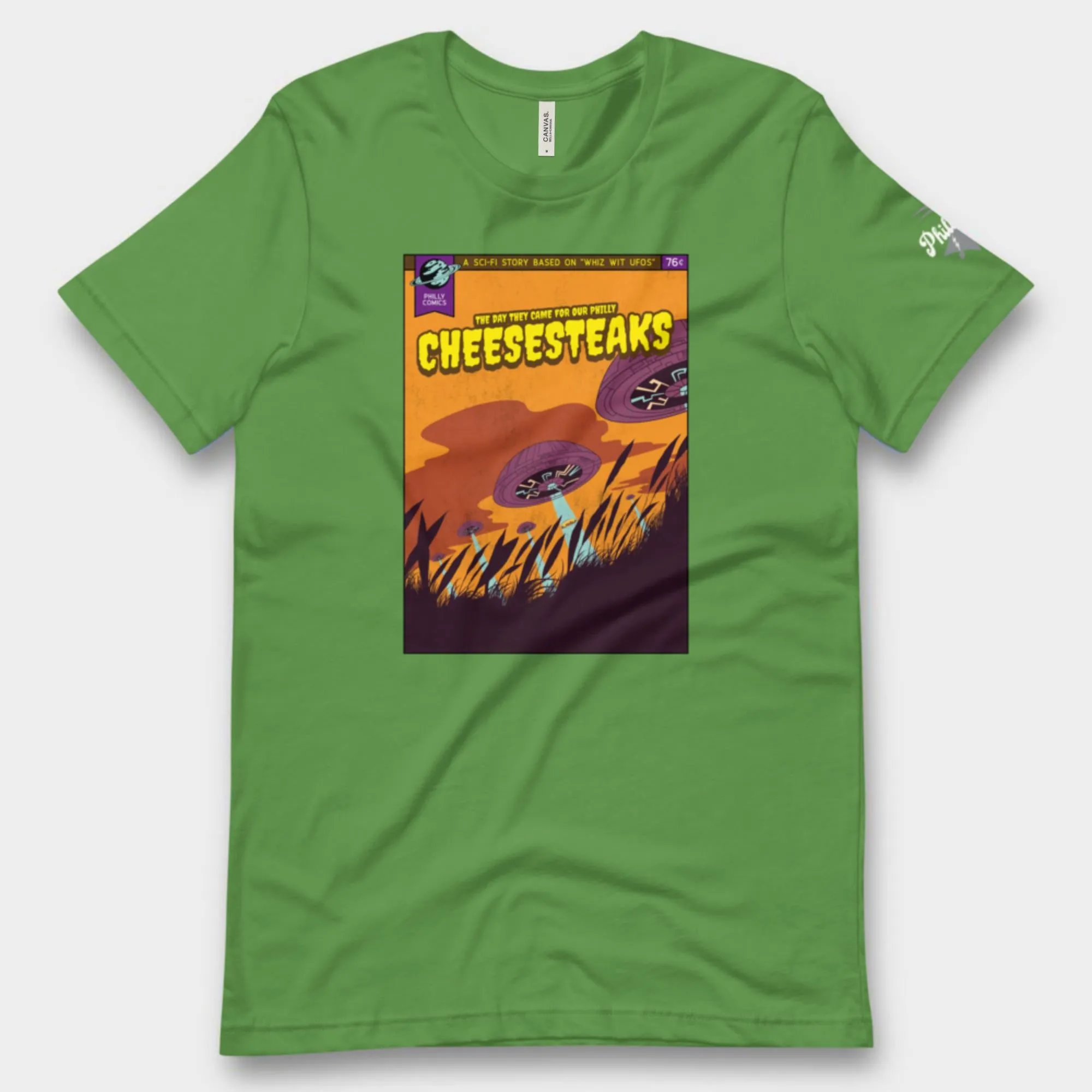 "Philly Comics Alien Cheesesteak Abduction" Tee