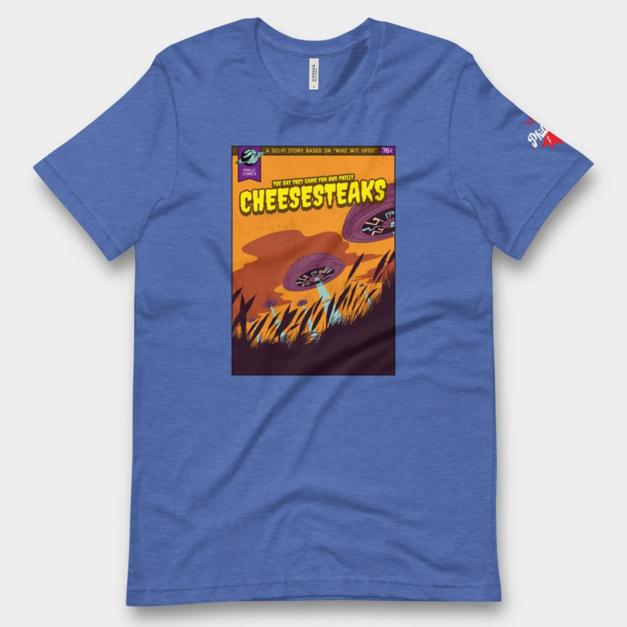 "Philly Comics Alien Cheesesteak Abduction" Tee