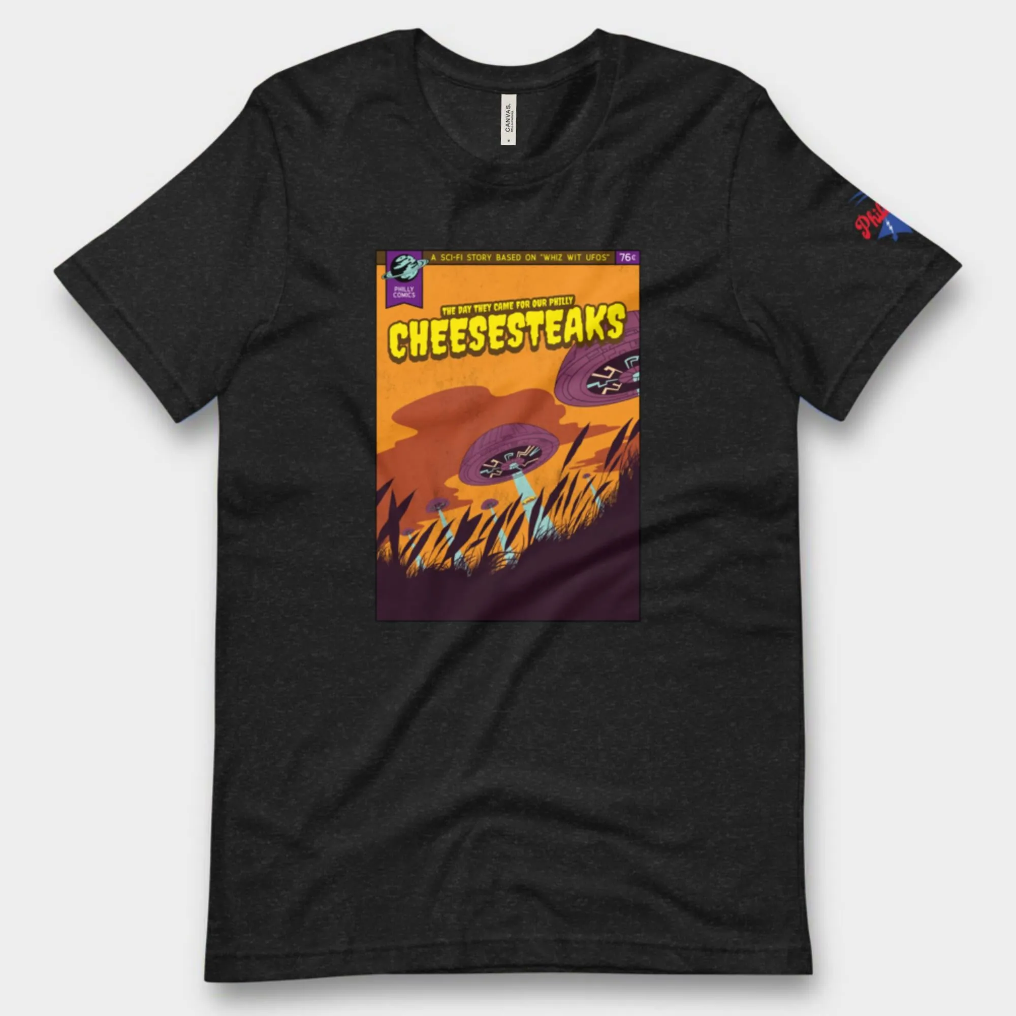 "Philly Comics Alien Cheesesteak Abduction" Tee