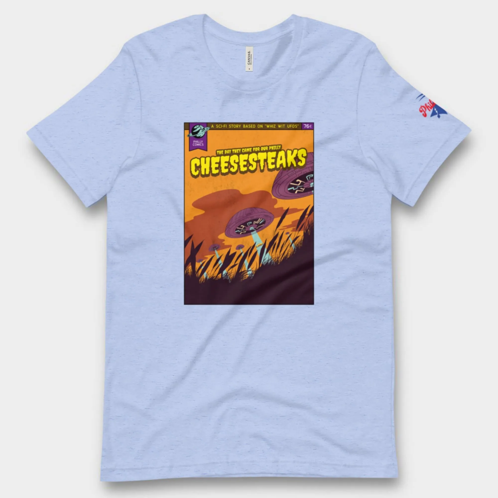 "Philly Comics Alien Cheesesteak Abduction" Tee