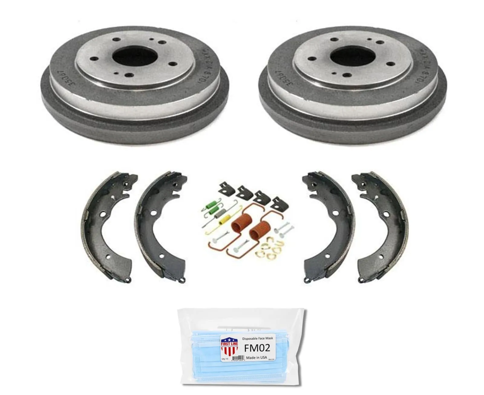 Rear Drums Brake Brake Shoes & Spring Kit FIts Honda Accord 2.4L 2003-2007