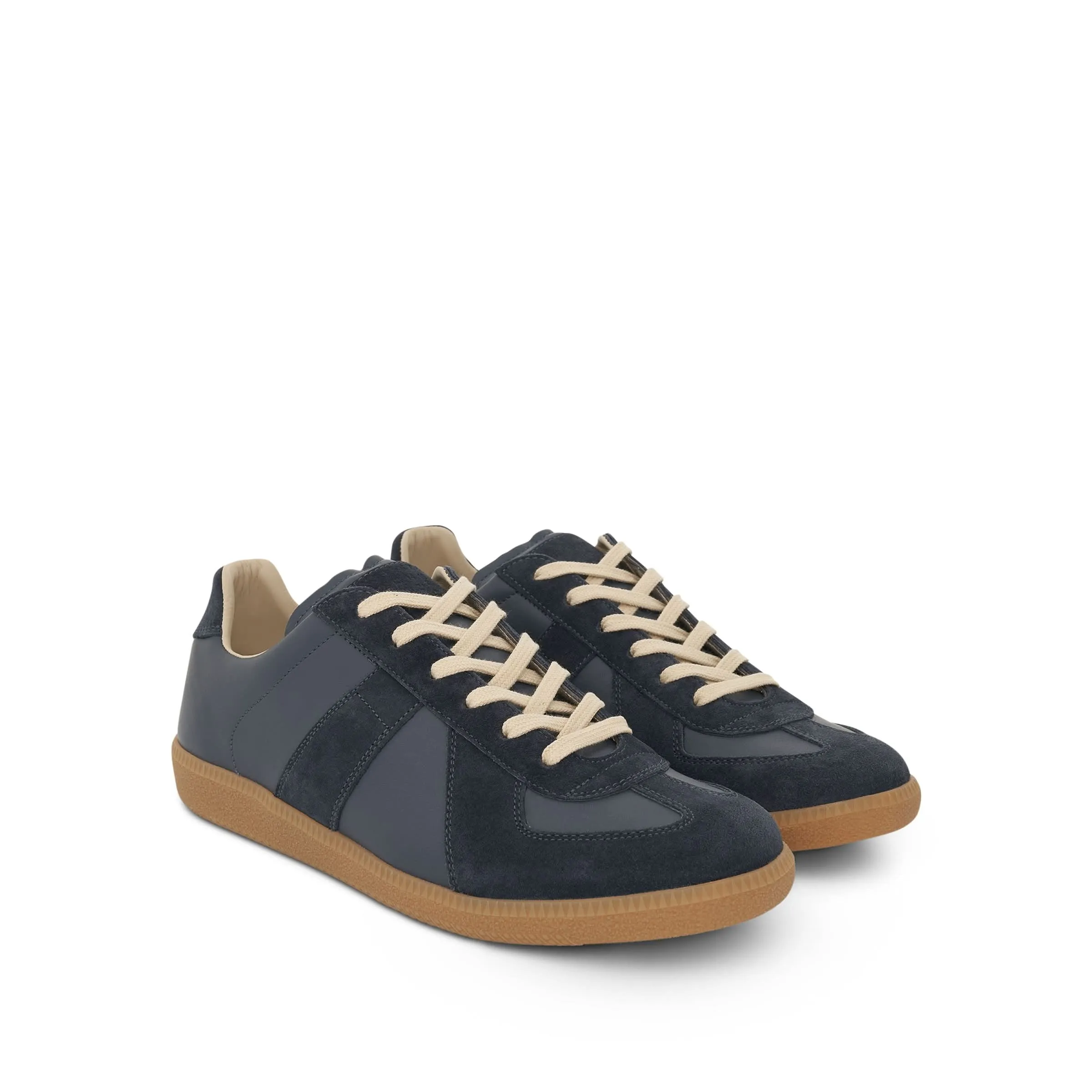 Replica Leather Sneakers in Cook/Bermuda