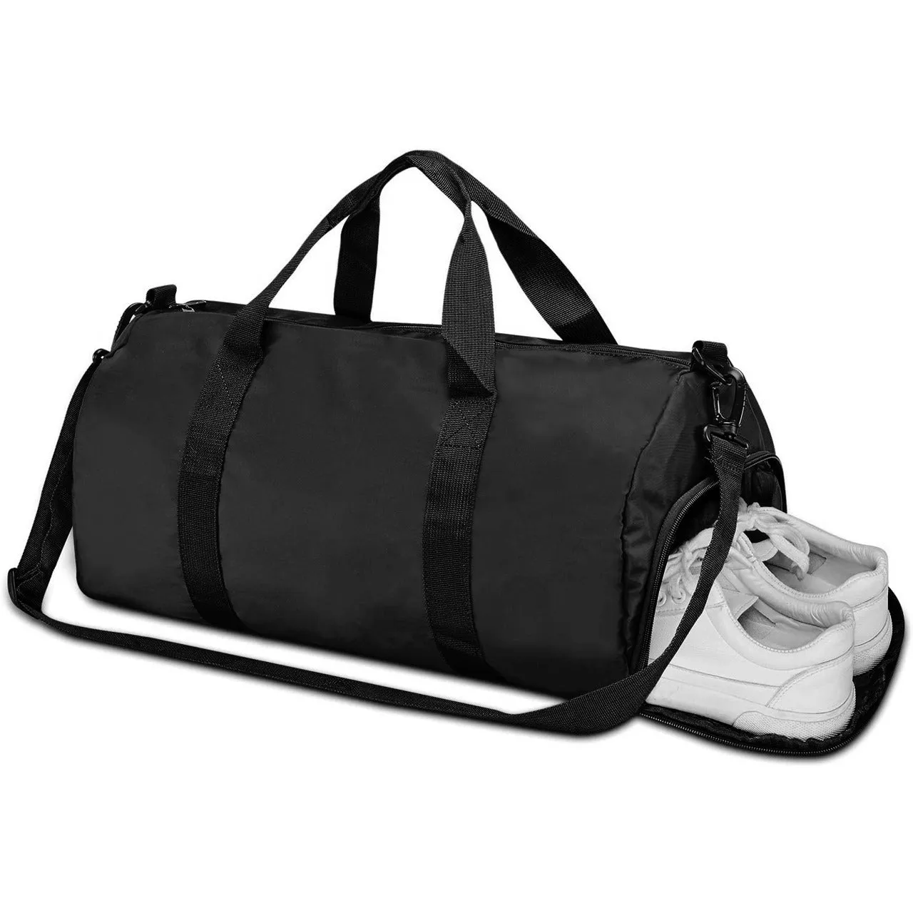 Repton Fitness Gears Premium Foldable Gym Duffle Barrel Bag with Integrated Shoe Compartment - A Professional Travel and Workout Companion for Organized, Active Lifestyles