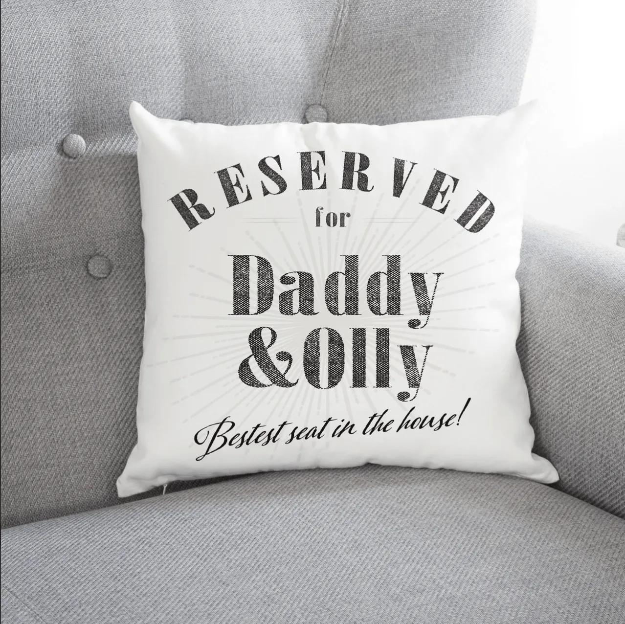 Reserved For Personalised Cushion