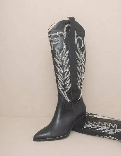 Samara Embroidered Tall Boot