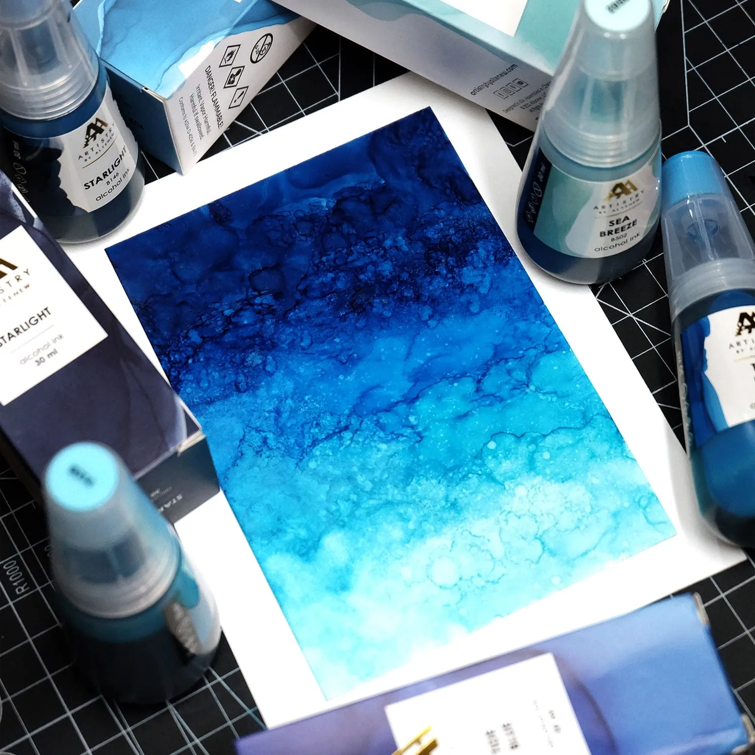 Sea Breeze Alcohol Ink