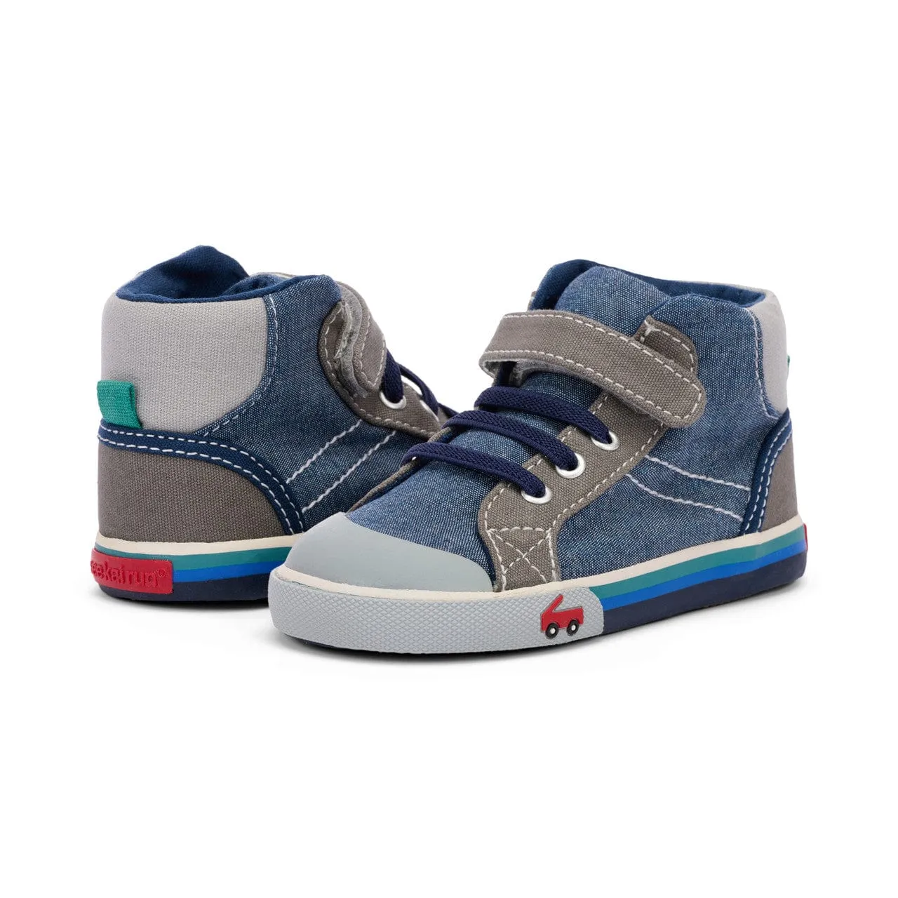 See Kai Run Boy's Sneakers Dane - Chambray/Gray