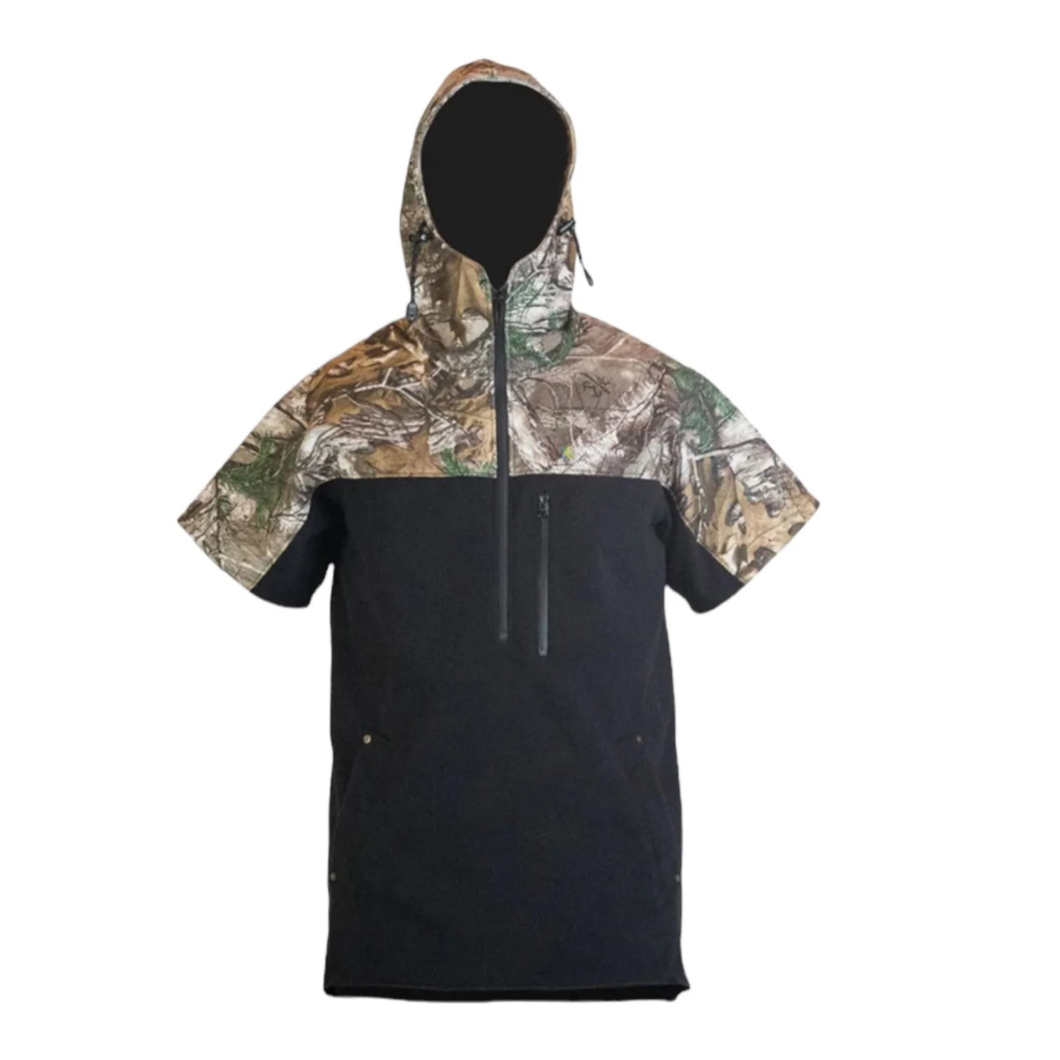 Short Sleeve Camo Half Zip