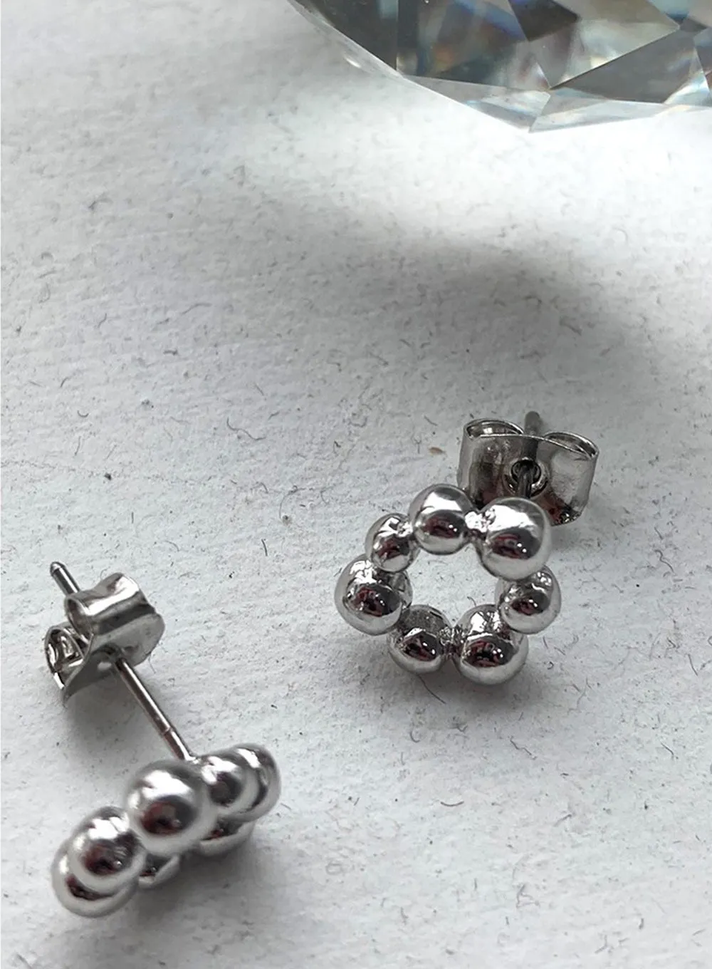 Silver Ball Mini Earrings