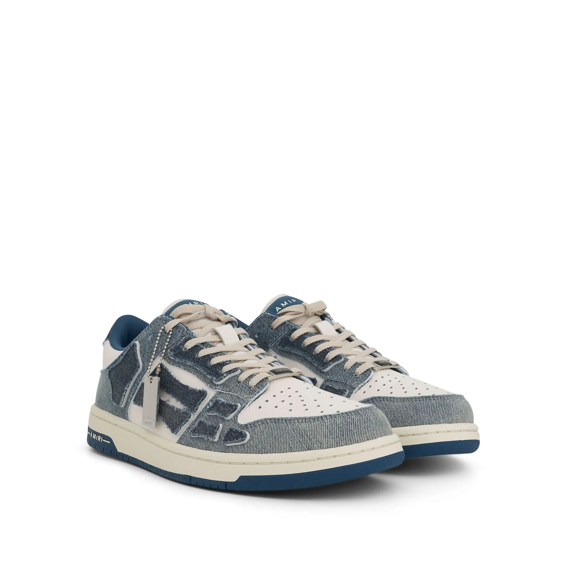 Skeleton Sneaker in Denim Slate Blue