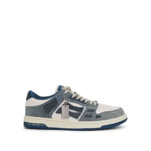 Skeleton Sneaker in Denim Slate Blue