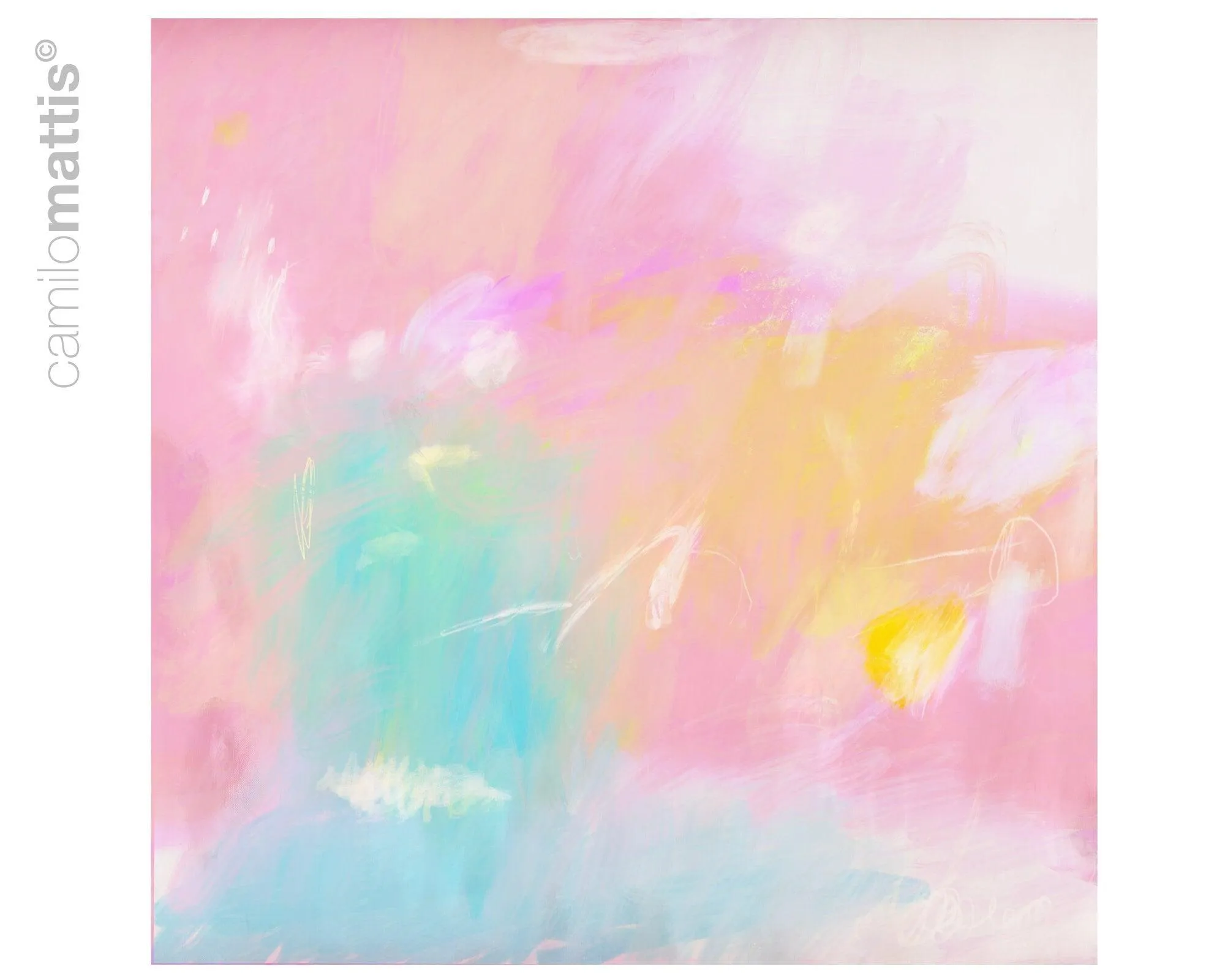 soft colors abstract art print, 30x40 print, Boho art print, Pink wall art, Pink abstract painting