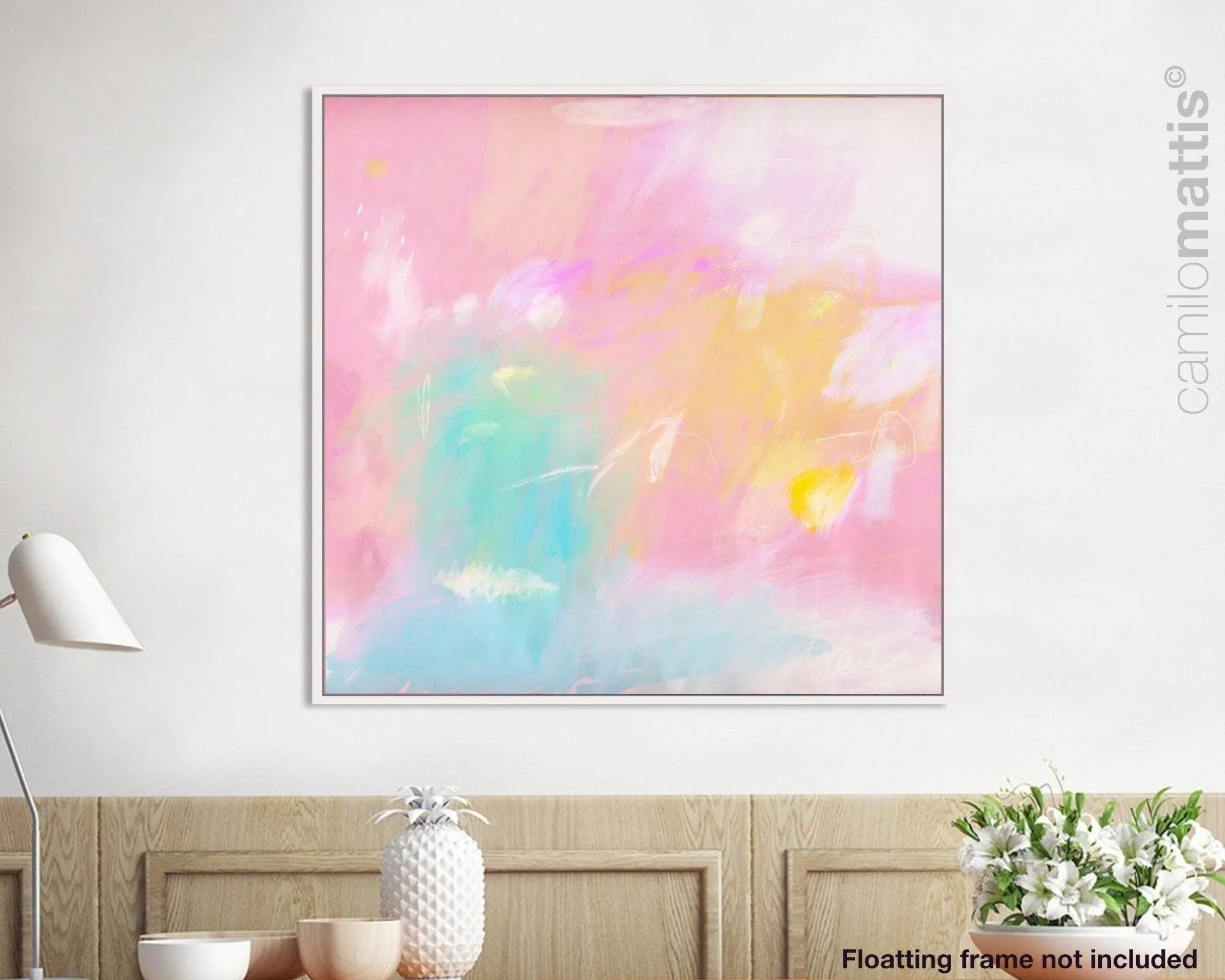 soft colors abstract art print, 30x40 print, Boho art print, Pink wall art, Pink abstract painting