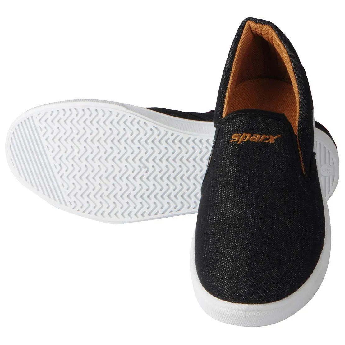 Sparx Men's Black Loafers