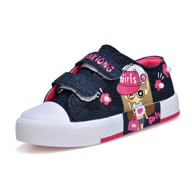 Spring Canvas Denim Children | Children Flat Shoe Girls | Kids Canvas