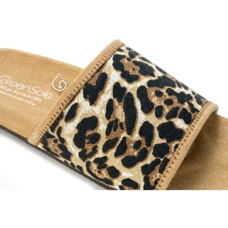 Stella Cheetah Sustainable and Vegan Slides