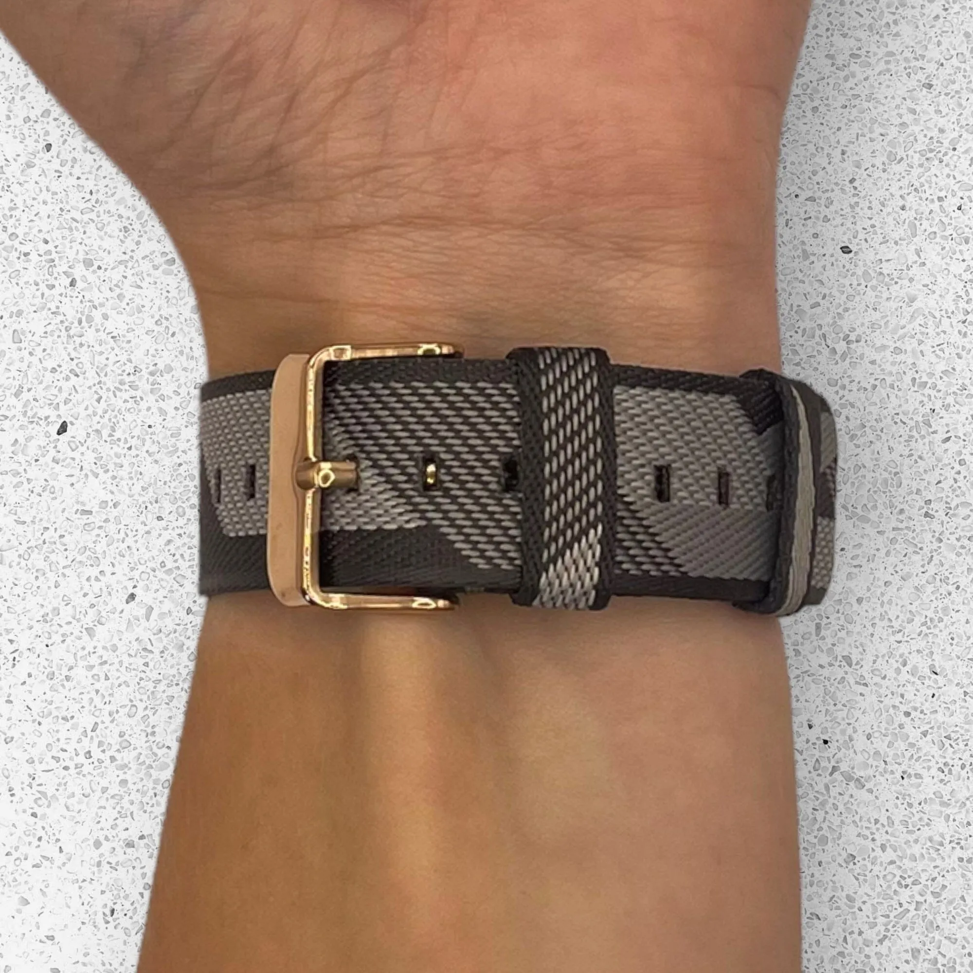 Stylish Canvas Watch Straps Compatible with Misfit Command, Vapor & Vapor 2