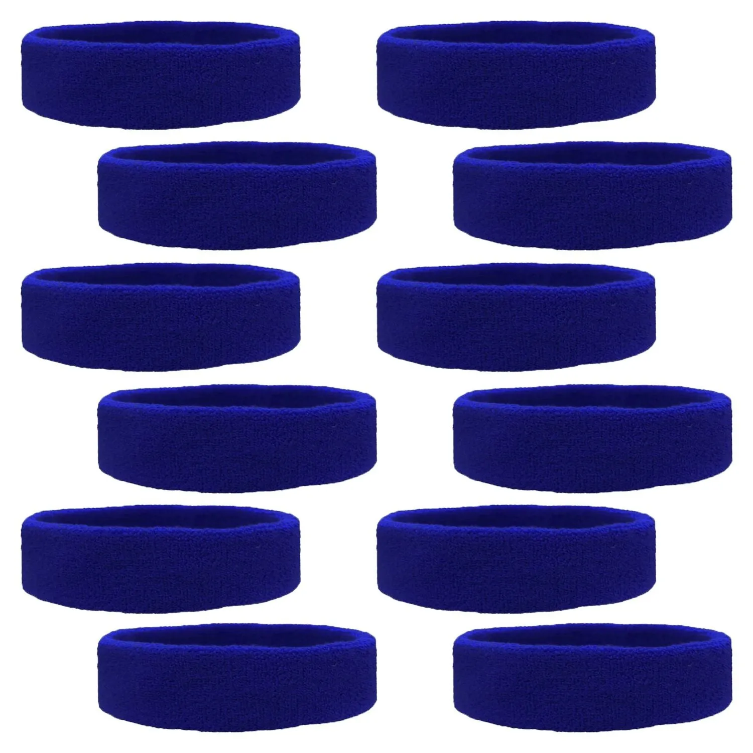 Sweatbands Soft Terry Cotton 12 pack Choose Colors & Quantities: