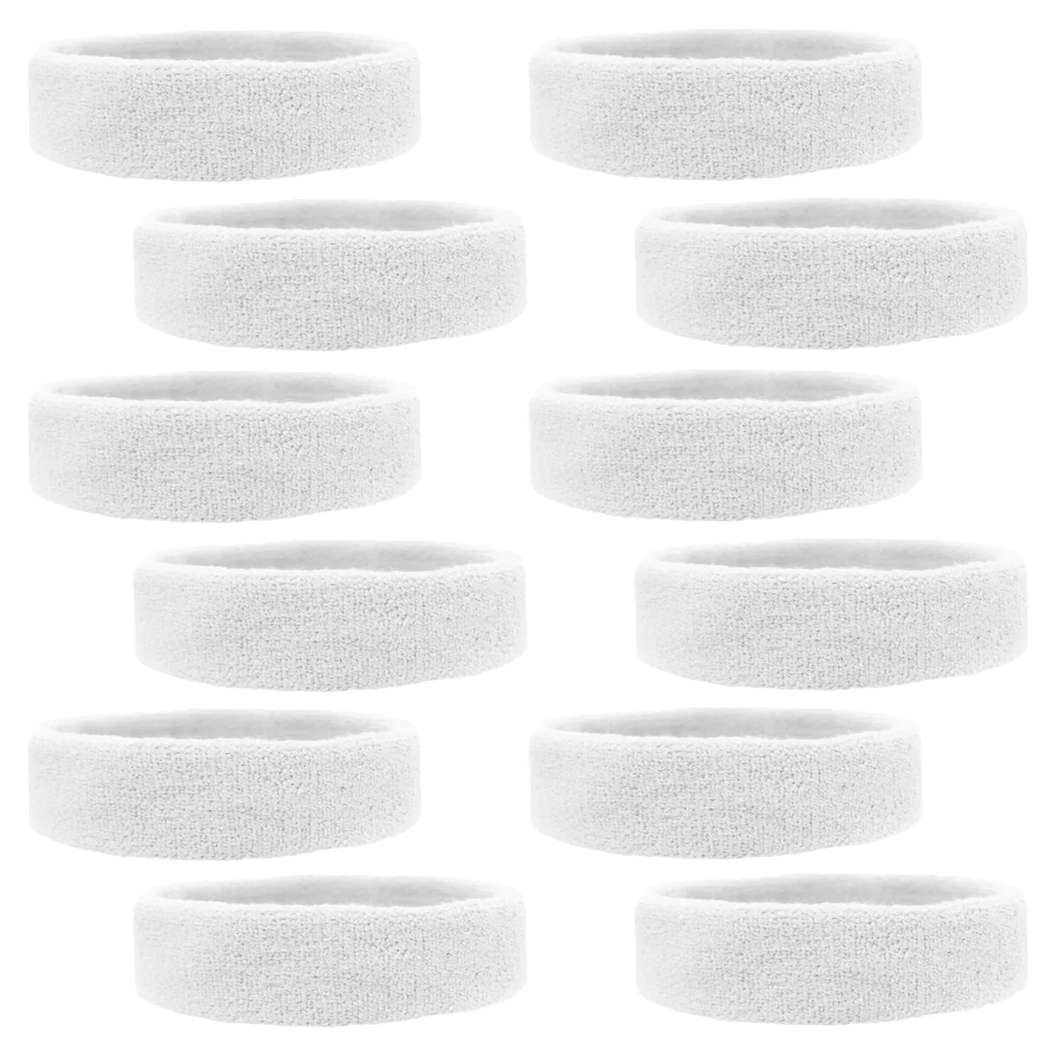 Sweatbands Soft Terry Cotton 12 pack Choose Colors & Quantities: