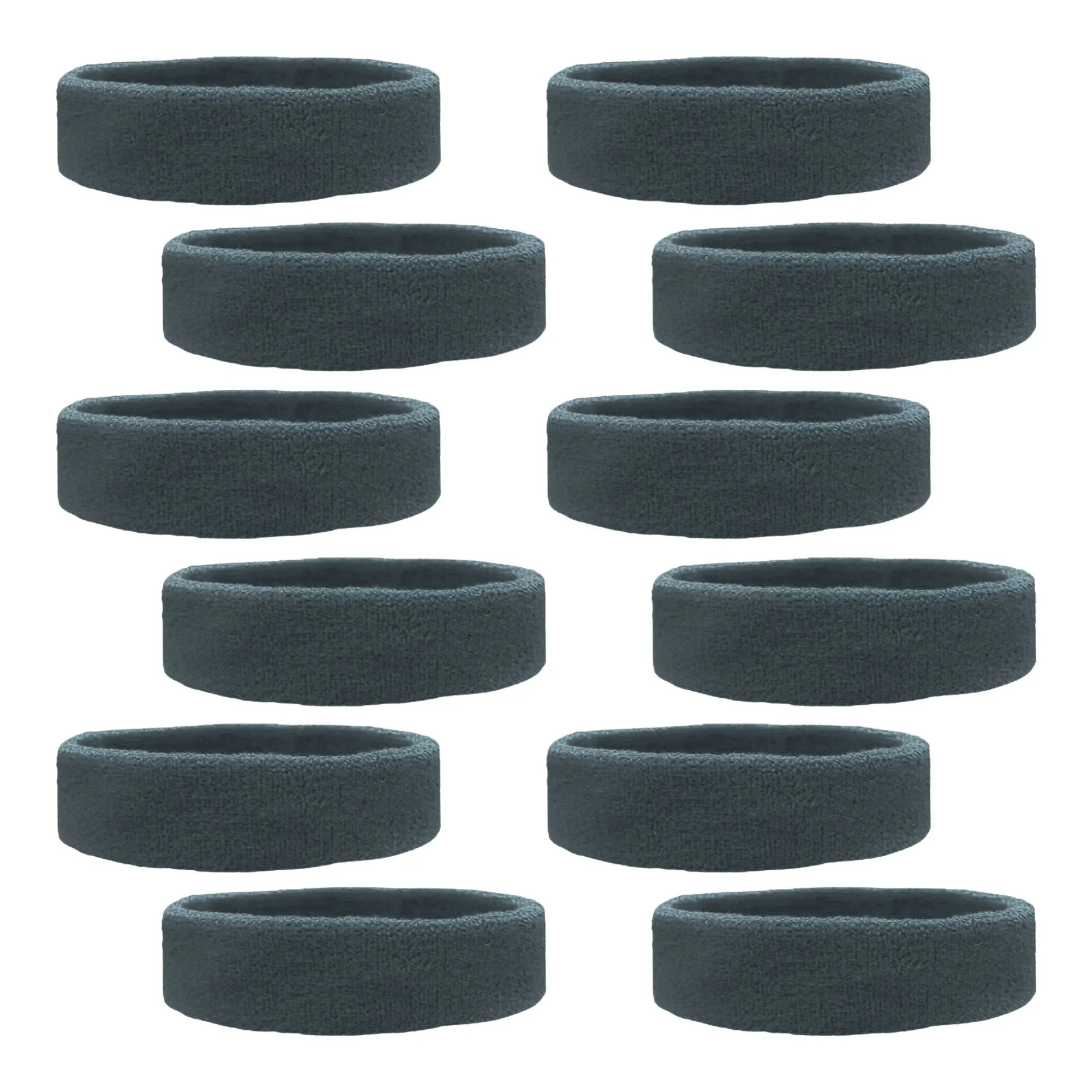 Sweatbands Soft Terry Cotton 12 pack Choose Colors & Quantities: