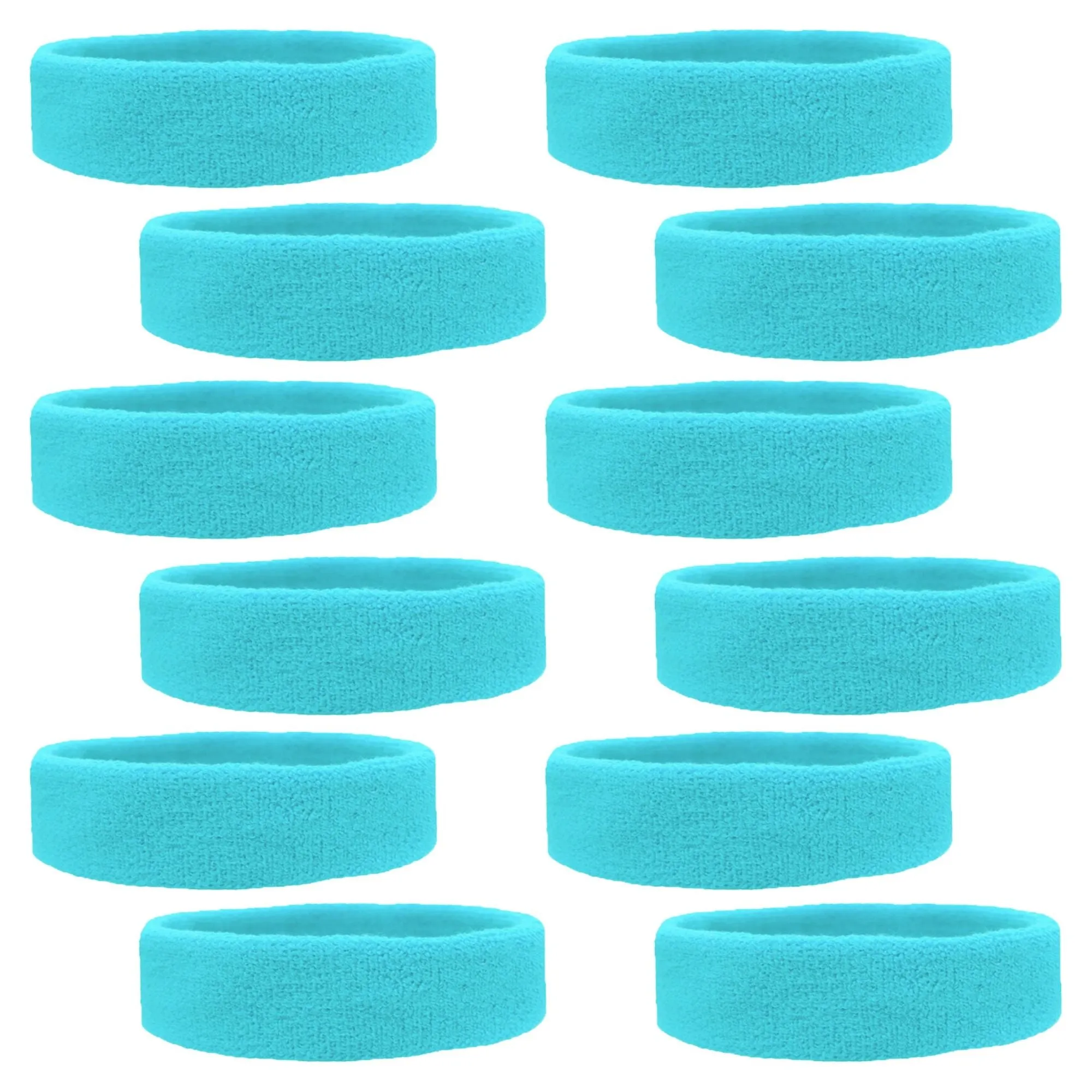 Sweatbands Soft Terry Cotton 12 pack Choose Colors & Quantities: