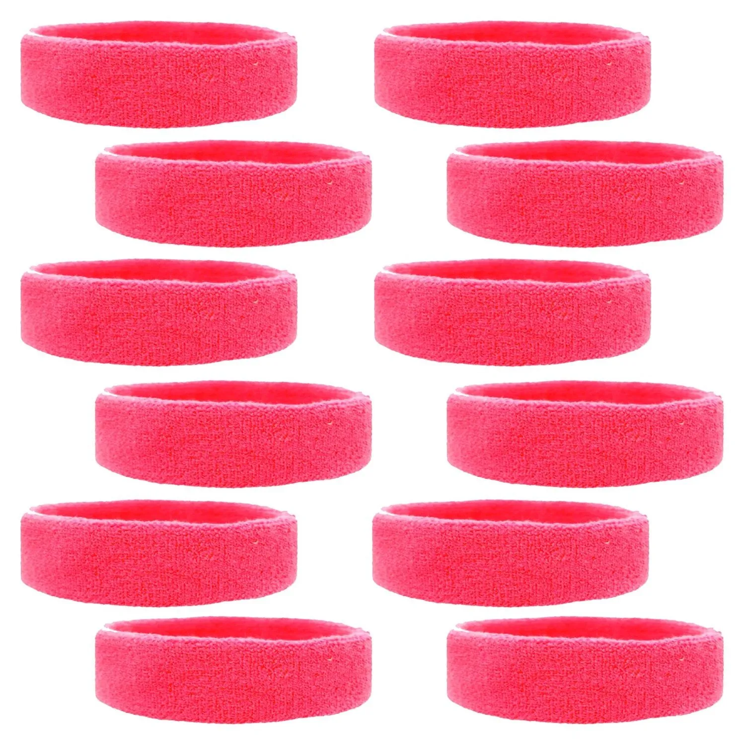 Sweatbands Soft Terry Cotton 12 pack Choose Colors & Quantities: