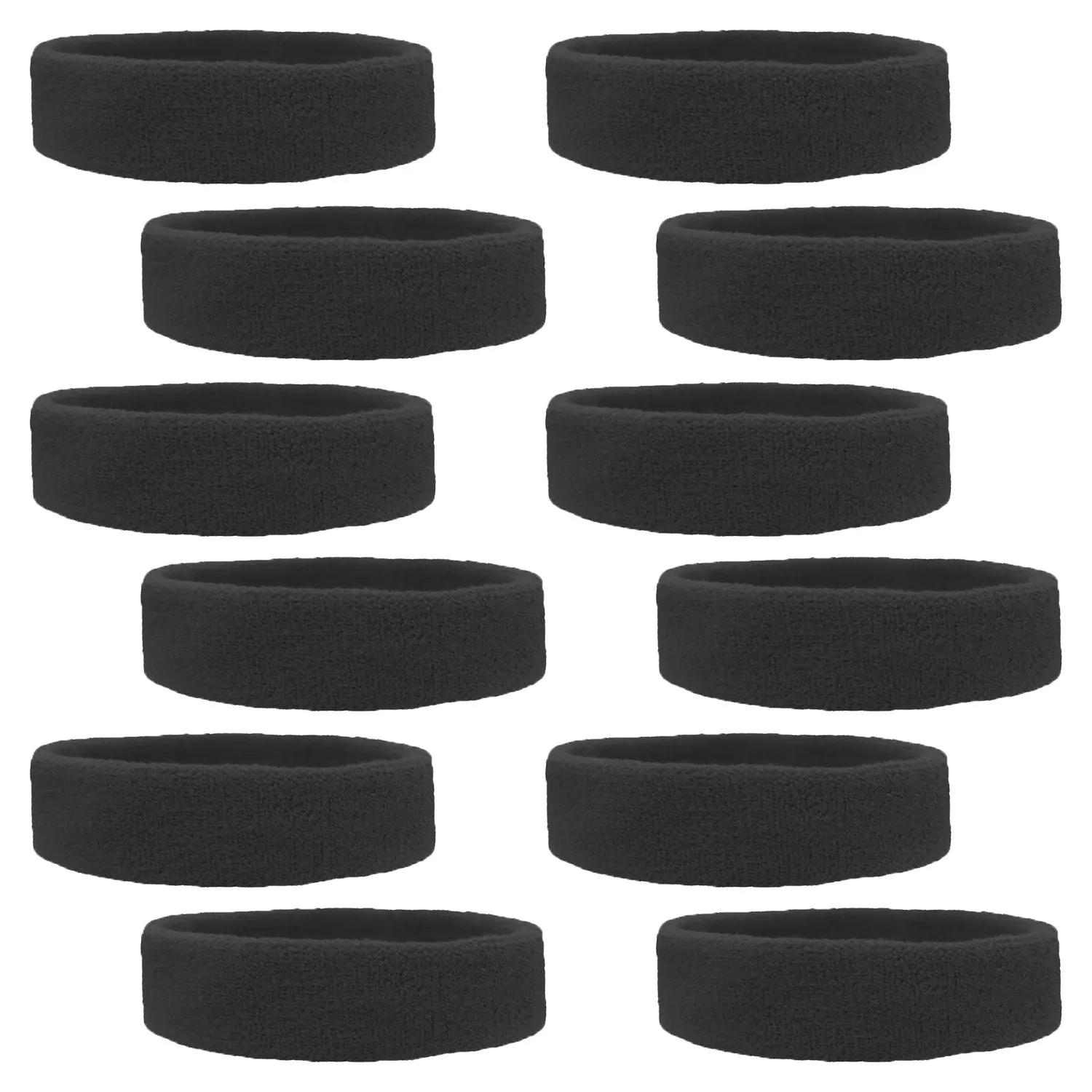 Sweatbands Soft Terry Cotton 12 pack Choose Colors & Quantities: