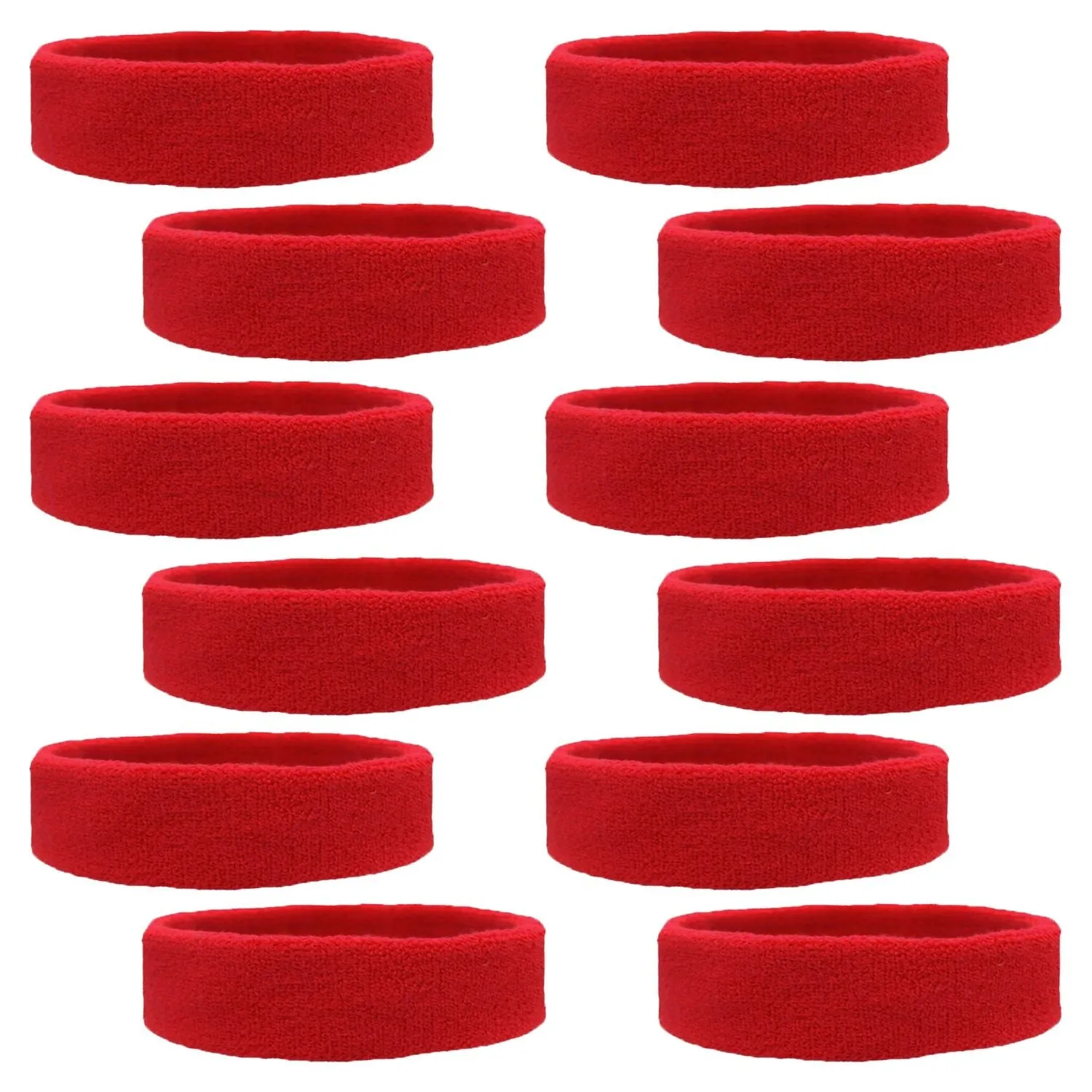 Sweatbands Soft Terry Cotton 12 pack Choose Colors & Quantities: