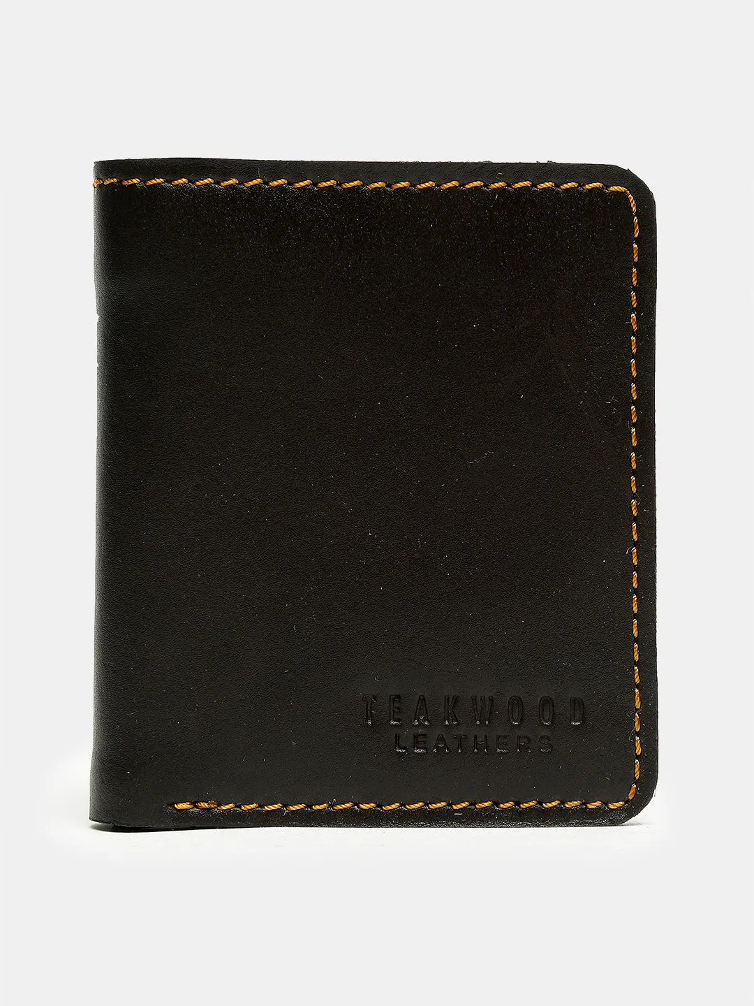 Teakwood Genuine Leather Brown Color Wallet - Clearance sale